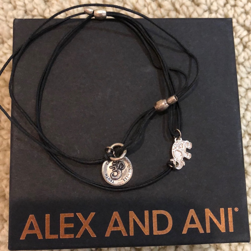 Alex and ani Om and elephant Bracelet